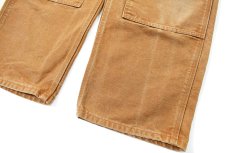 画像3: Used Carhartt Duck Double Knee Carpenter Pants Brown カーハート (3)