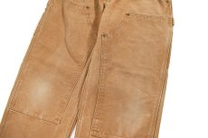 画像4: Used Carhartt Duck Double Knee Carpenter Pants Brown カーハート (4)