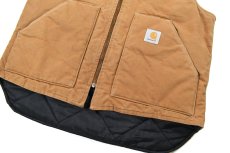 画像3: Used Carhartt Duck Vest Brown made in USA (3)