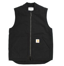 画像1: Used Carhartt Duck Vest Black (1)