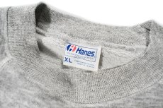 画像4: Used Hanes Raglan Sleeve Blank Sweat Shirt Grey made in USA (4)