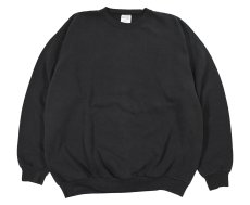 画像1: Used Santee by Pluma Blank Sweat Shirt Black made in USA (1)