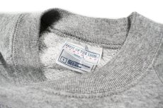 画像4: Used Fruit of the Loom Raglan Sleeve Blank Sweat Shirt Grey made in USA (4)