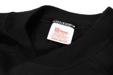 画像4: Deadstock Hanes Raglan Sleeve Blank Sweat Shirt Black made in USA (4)