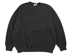 画像1: Used Lee Blank Sweat Shirt Black made in USA (1)