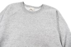 画像2: Used Fruit of the Loom Raglan Sleeve Blank Sweat Shirt Grey made in USA (2)