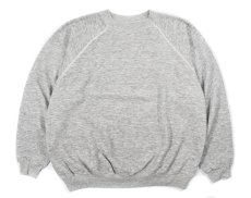 画像1: Used Hanes Raglan Sleeve Blank Sweat Shirt Grey made in USA (1)