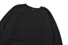 画像2: Deadstock Hanes Raglan Sleeve Blank Sweat Shirt Black made in USA (2)