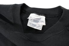 画像4: Used Fruit of the Loom Raglan Sleeve Blank Sweat Shirt Fade Black (4)