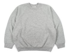 画像1: Used Fruit of the Loom Raglan Sleeve Blank Sweat Shirt Grey made in USA (1)