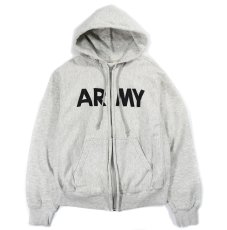 画像1: Used Us Army Zip Sweat Hoodie (1)