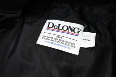 画像4: Deadstock DeLong Melton/Leather Varsity Jacket Black/Camel (4)