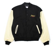 画像1: Used Taylor Sportswear Melton/Leather Varsity Jacket "Shiner Bock" made in USA (1)