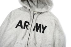 画像2: Used Us Army Zip Sweat Hoodie (2)