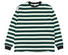 画像1: Screen Stars Multi Border L/S Tee Green スクリーンスターズ (1)