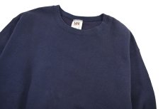 画像2: Used Lee Blank Sweat Shirt Navy made in USA (2)