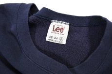 画像4: Used Lee Blank Sweat Shirt Navy made in USA (4)