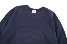 画像2: Used Lee Blank Sweat Shirt Navy made in USA (2)