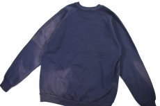 画像5: Used Jerzees Raglan Sleeve Blank Sweat Shirt Fade Navy made in USA (5)