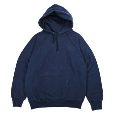 画像1: Used Discus Raglan Sleeve Blank Sweat Hoodie Navy made in USA (1)