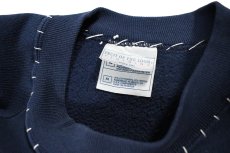 画像4: Used Fruit of the Loom Raglan Sleeve Customized Sweat Shirt Navy (4)