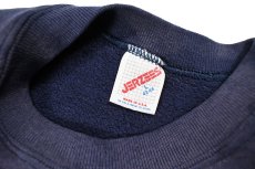 画像4: Used Jerzees Raglan Sleeve Blank Sweat Shirt Fade Navy made in USA (4)