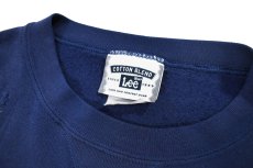 画像4: Used Lee Short Sleeve Customized Sweat Shirt Navy (4)