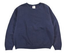 画像1: Used Lee Blank Sweat Shirt Navy made in USA (1)