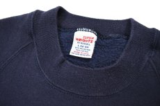 画像4: Used Super Weights by Russell Raglan Sleeve Blank Sweat Shirt Navy made in USA (4)