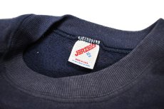 画像4: Used Jerzees Raglan Sleeve Blank Sweat Shirt Fade Navy made in USA (4)