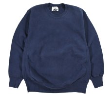 画像1: Used Lee Blank Sweat Shirt Navy made in USA (1)