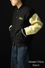 画像7: Used Taylor Sportswear Melton/Leather Varsity Jacket "Shiner Bock" made in USA (7)