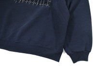 画像3: Used Hanes Raglan Sleeve Customized Sweat Shirt Navy (3)