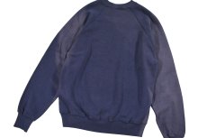 画像5: Used Jerzees Raglan Sleeve Blank Sweat Shirt Fade Navy made in USA (5)