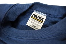 画像4: Deadstock Tultex Raglan Sleeve Blank Sweat Shirt Navy made in USA (4)