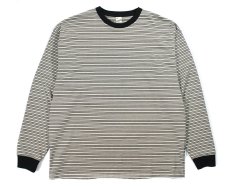 画像1: Screen Stars Multi Border L/S Tee Black スクリーンスターズ (1)