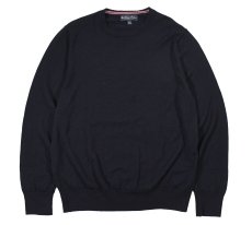 画像1: Used Brooks Brothers Wool Knit Sweater Navy (1)