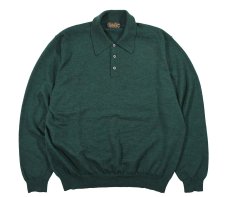 画像1: Used Brooks Brothers Wool Knit Polo Green (1)