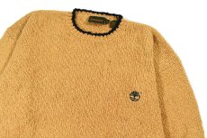 画像2: Used Timberland Cotton Knit Sweater Mustard (2)