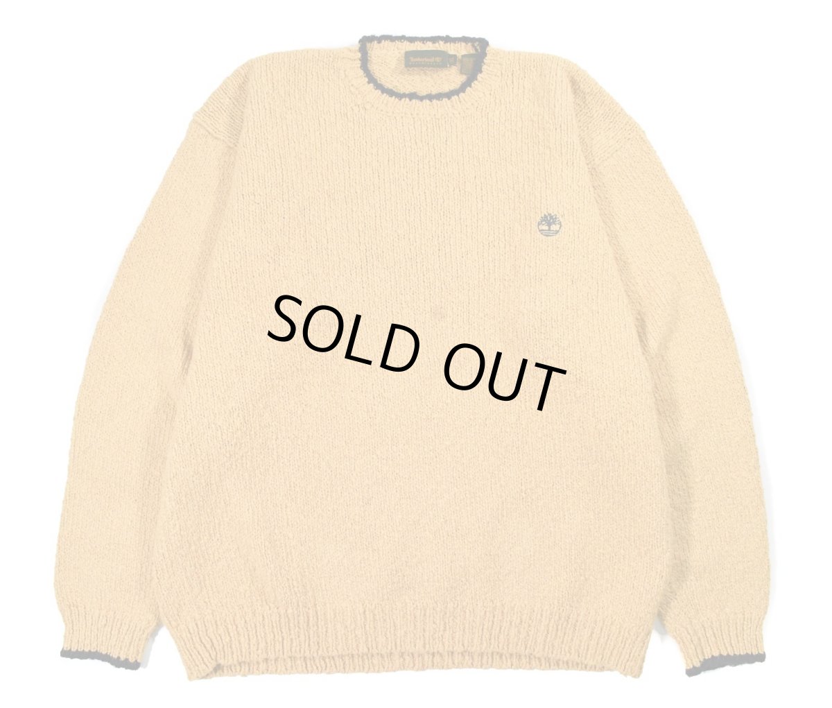 画像1: Used Timberland Cotton Knit Sweater Mustard (1)