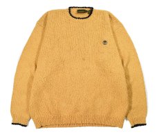 画像1: Used Timberland Cotton Knit Sweater Mustard (1)