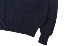 画像3: Used Polo Ralph Lauren Cotton Knit Sweater Navy (3)