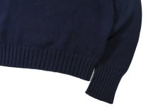 画像3: Used Polo Ralph Lauren Cotton Knit Sweater Navy (3)