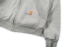 画像3: Used Carhartt Zip Sweat Hoodie Grey (3)