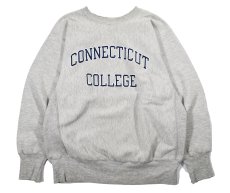 画像1: 90s Used Champion Reverse Weave Sweat Shirt "Connecticut College" made in USA (1)