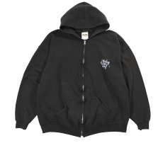 画像1: Used Tultex Zip Sweat Hoodie Black (1)