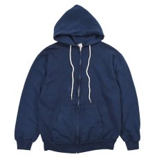 画像1: Used Hanes Zip Sweat Hoodie Navy made in USA (1)