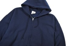 画像2: Used Lee Zip Sweat Hoodie Navy made in USA (2)