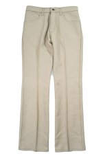 画像1: Deadstock Levi's 517 Polyester Pants Khaki スタプレ (1)