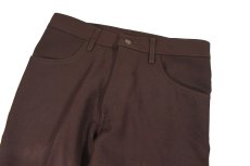 画像2: Deadstock Levi's 517 Polyester Pants Brown スタプレ (2)